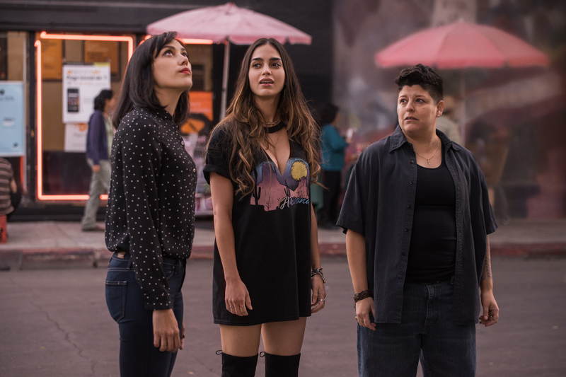 Mishel Prada, Melissa Barrera, and Ser Anzoategui